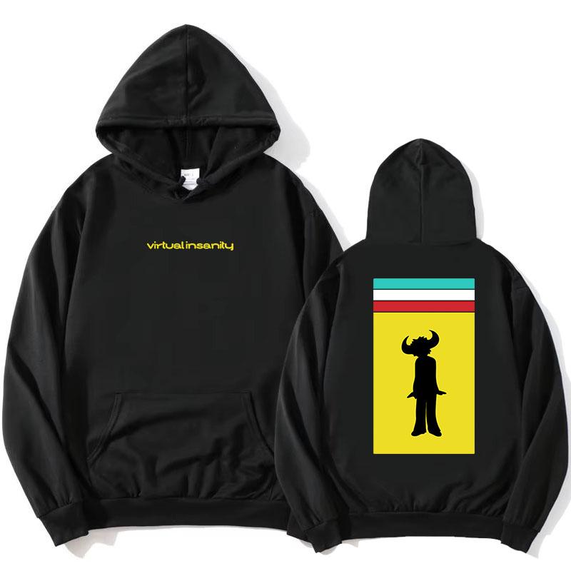 Jamiroquai Virtual Insanity Hoodies Long Sleeve Casual Hooded Sweatshirt Women Men Clothes Design Graphic Print Merch Streetwear