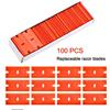 100Pcs/set Double Side Plastic Razor Blade Label Clean Razor Glue Remover Window Glass Clean Scraper Car Wrap Sticker Squeegee