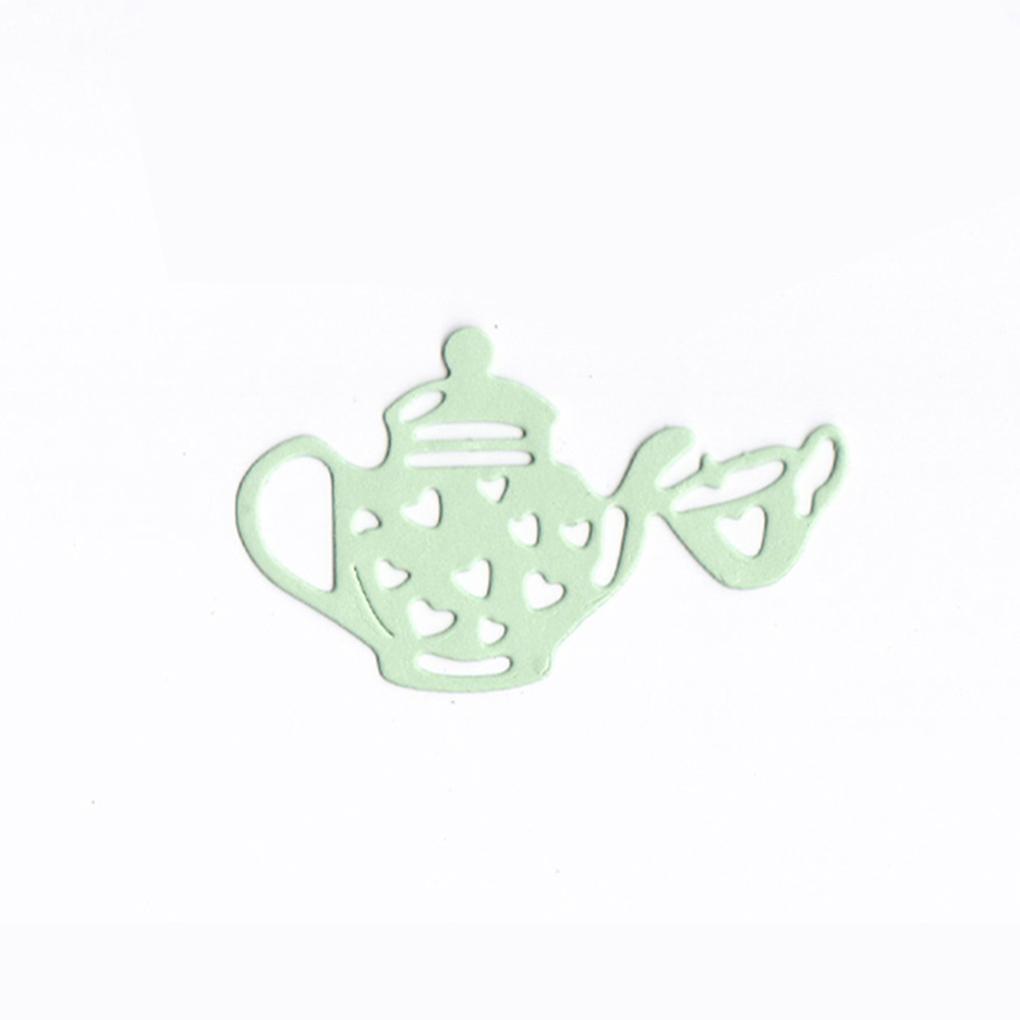 Чайник Вырубные штампы Тиснение Трафарет Форма DIY Скрапбукинг Фотоальбом Поделки