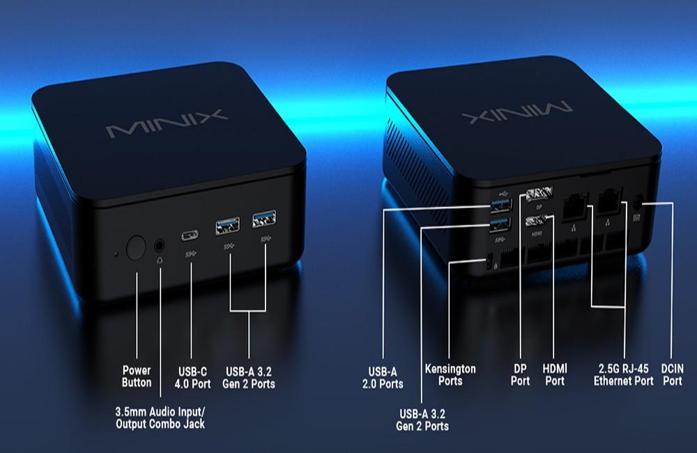 Восстановленный мини-ПК MINIX NGC NR660, AMD Ryzen 5 6600H Ядра Макс 4,5 ГГц, 16 ГБ ОЗУ 512 ГБ SSD