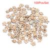 100Pcs Mixed Patter Doodle Toy Natural Wooden Slice Scrapbook Diy Craft Making