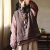 Johnature Женские однотонные льняные жилеты, винтажные пальто, лоскутные осенние плюс хлопковые теплые жилеты в китайском стиле