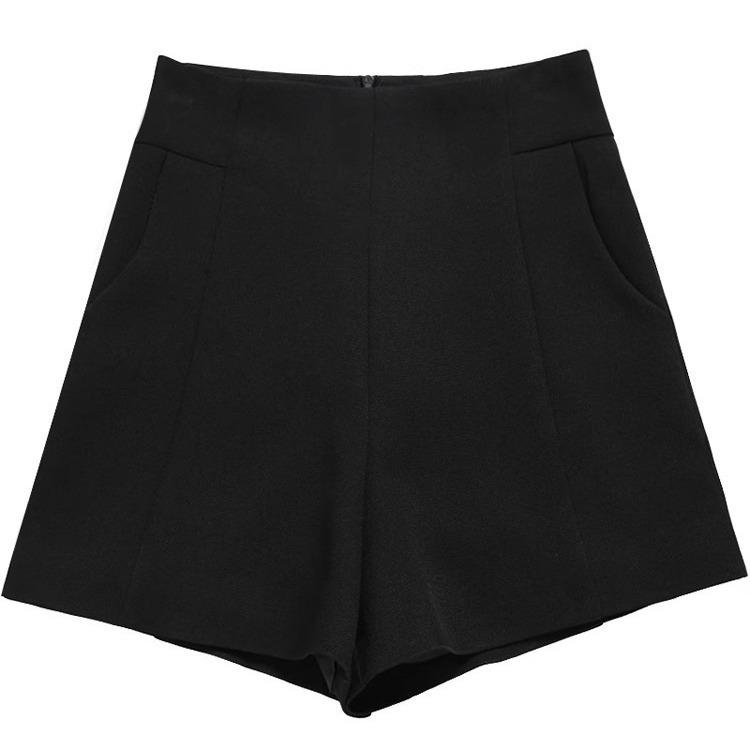 Женские белые шорты с широкими штанинами, высокой посадкой, А-силуэта, повседневные - Лето 2024