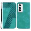 For Oppo Reno12 5G (Global) Case 7-Shaped Pattern Imprint Leather Phone Cover