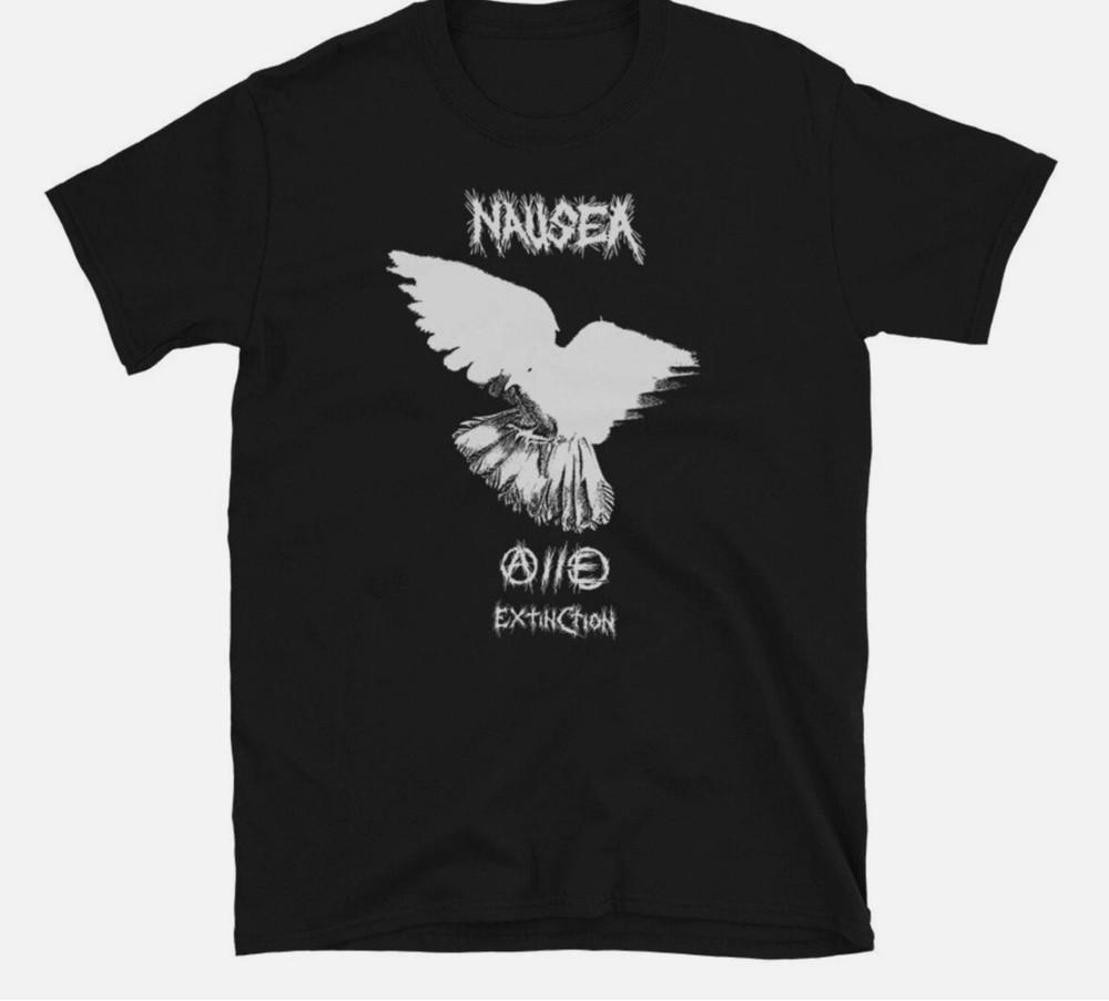 NAUSEA Band Extinction Black Cotton T Shirt Full Size S-5XL Unisex T-Shirt