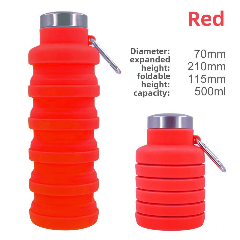 New Portable Silicone Water Bottle Retractable Folding Coffee Bottle Cups E Outdoor Travel Tools Collapsible Sport Bottles