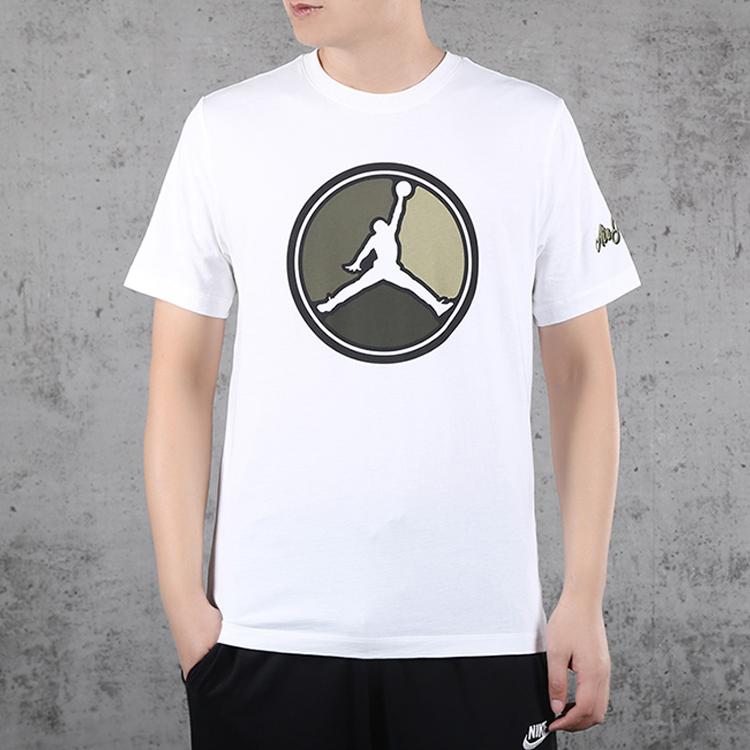 Jordan Футболка с коротким рукавом с логотипом Air, мужские топы, белая CD5627-101