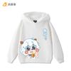 CuteQ-version Printed Pleasant Goat and Big Big Wolf Hooded Sweatshirt for Autumn and Winter for Boys and Girls Long-sleeved Top
