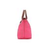 Longchamp 23 Молния-застежка на кнопках Короткая ручка Без плечевого ремня Холст с кожаной отделкой Сумка-тоут Маленькая женская сумка-тоут Конфетно-розовый 1621089P73