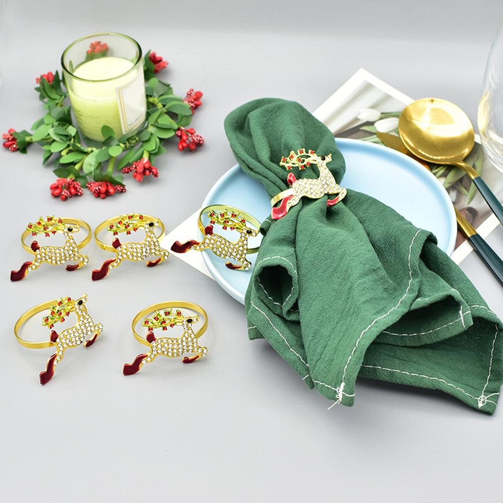 Christmas Decoration Napkin Decoration Bracket, Suitable For Dining Tables, Holiday Dinners, And Family Gatherings