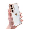 Подходит для Samsung S25ULTRA Боковая гальванизация Любовь Чехол для мобильного телефона A14 Силиконовый Все включено A54 Защитный чехол