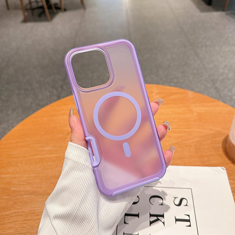 Модный Бронированный Магнитный Зарядный Защитный Чехол Для IPhone 17 Pro Max Air 16 15 14 Plus 13 12 Матовый Прозрачный Противоударный Чехол Для Телефона