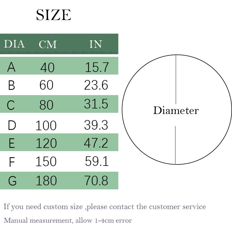 Ethnic Carpets Round Bohemian Mandala Rug Children's Rug For Girl Room Large Floor Mat For Round Coffee Table Living Room