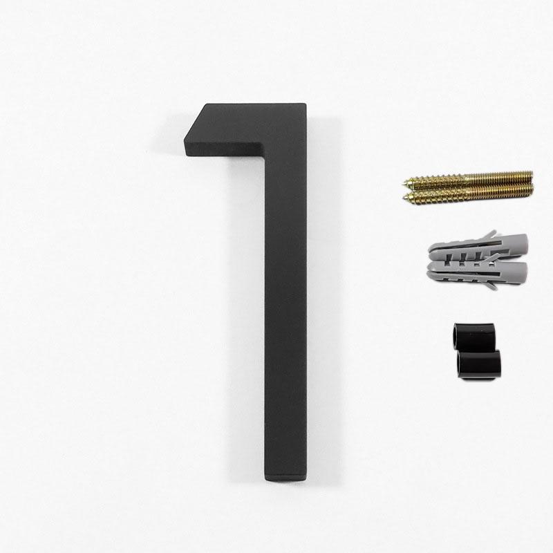 0-9 Плавающий Номер Дома Дверная Табличка Современная Дверь Дома На Открытом Воздухе Черные Цифры Адресная Табличка Тире Знак Слэш