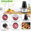 SOKANY7020 Meat Grinder, Electric Cooking Machine, Vegetable Chopper and Garlic Mincer, Garlic Paste Wizard, 2-Liter Large Capac