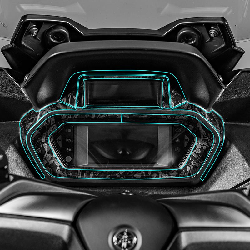 Used For YAMAHA XMAX300 2023 Motorcycle Style Forged Carbon Fiber Protective Stickers Mainly Pasted On The Body Paint Area