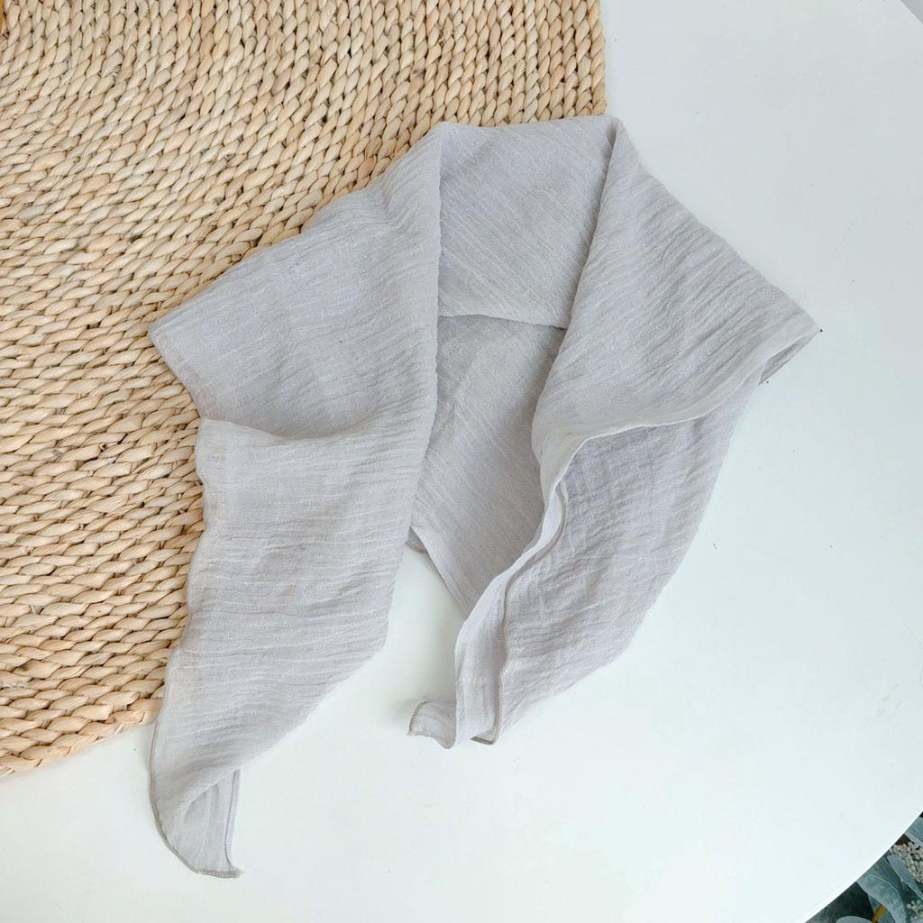 Clearance Welfare Retro Linen Square Scarf Literary And Versatile Women'S Summer Neck Protection Cotton And Linen Small Silk Scarf Scarf Printed Model