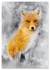 Poster Red Fox Abstract