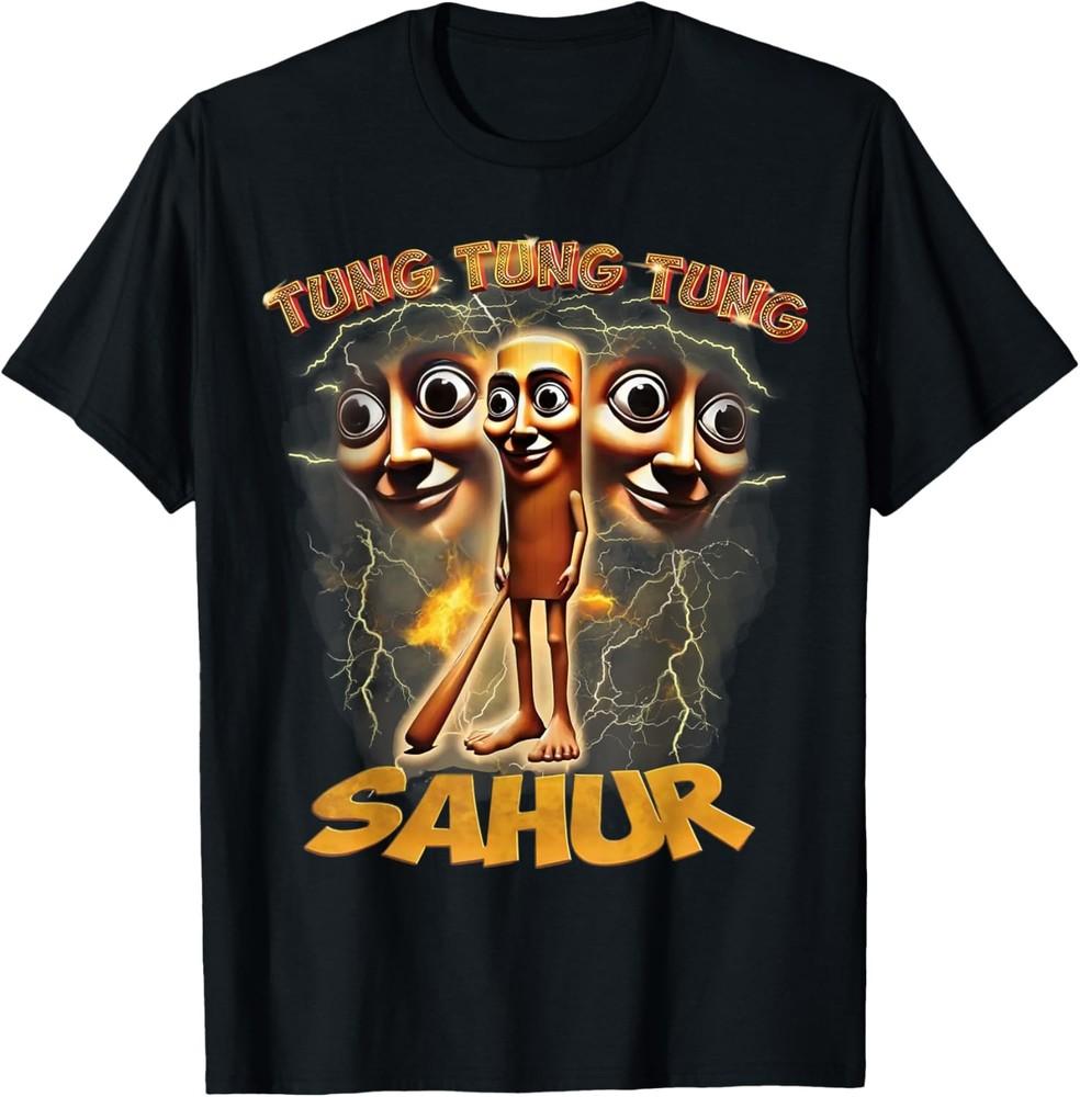 Women Men Humor Tung Tung Tung Sahur Funny Meme Italian T-Shirt