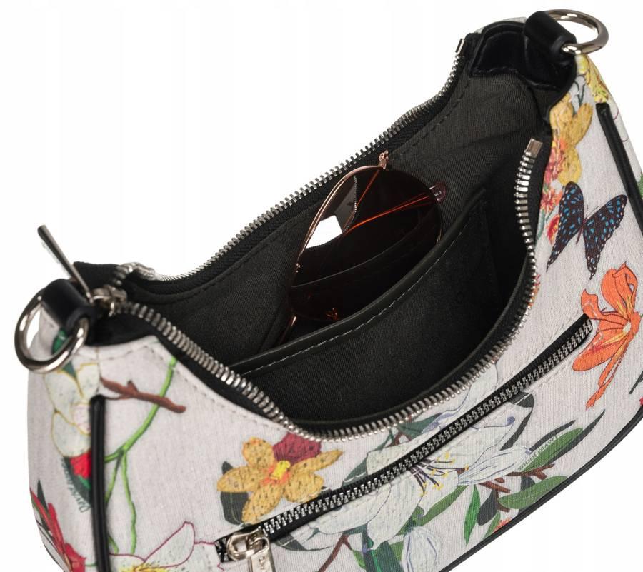 Women's floral eco-leather messenger bag - David Jones