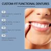 Denture Silicone Kit Orthodontic Fake Tooth Improve Tooth Loss Narrow Gap Upper Lower Veneers False Teeth Braces Fake Tooth Care