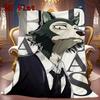Beastars 2D Flat Pattern Flannel Blanket High quality All Seasons Warmth and Comfort Perfect for Christmas Gifts.PMT0914050