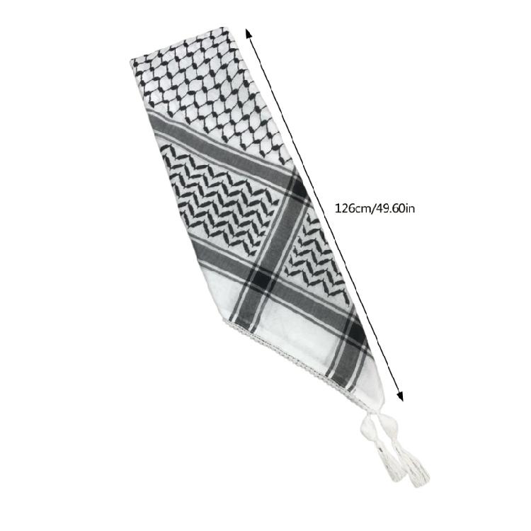 Арабский платок-хиджаб Большой шемаг Тактический пустынный шарф Модный шейный платок Удобный головной платок