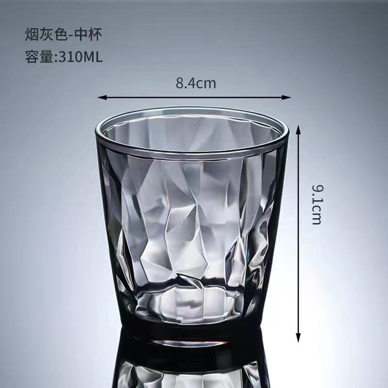 Plastic Wine Glasses Unbreakable Acrylic Drinking Glass Reusable Beer Cup Buffet Cups Juice Glasses for Home Wedding Party