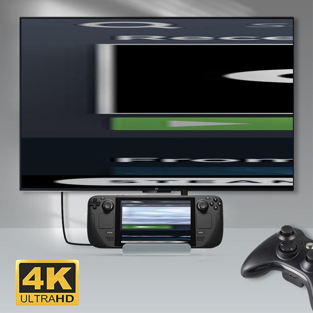 PD Charging Handheld Console Base Type-C HUB for ASUS ROG Ally/Steam Deck Large Screen