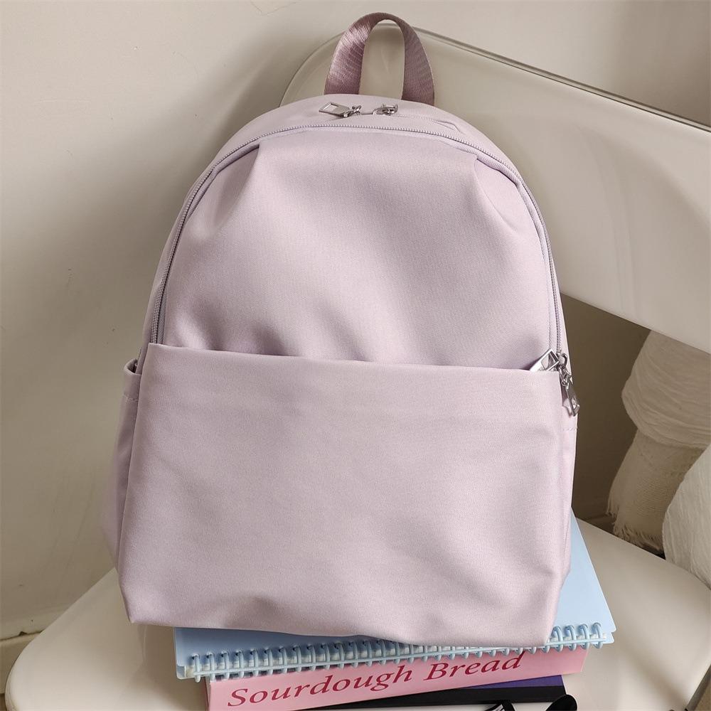 Однотонный женский рюкзак большой емкости для ноутбука портативный рюкзак для отдыха и путешествий