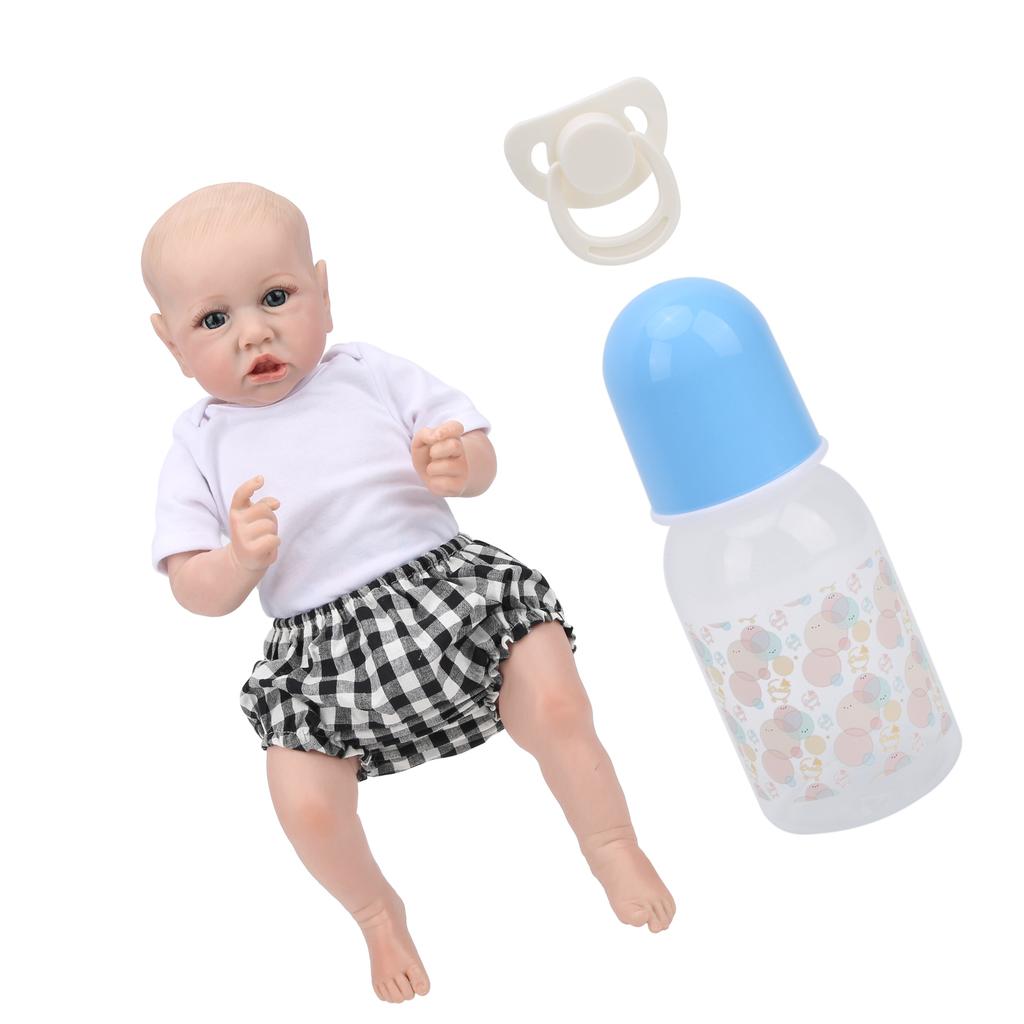 55 см / 21,7 дюйма Кукла-реборн, высокая имитация куклы-пустышки, набор для бутылочки с молоком, подарок