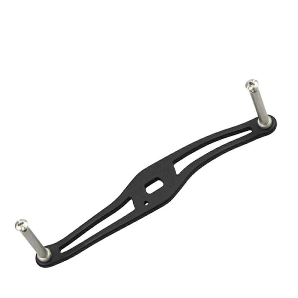 VISPREA Aluminum Alloy Baitcasting Reel Handle, 120mm, Crank, Shimano, Daiwa, and Abu Garcia Compatible, Replacement Custom Part, YU263 (Black)