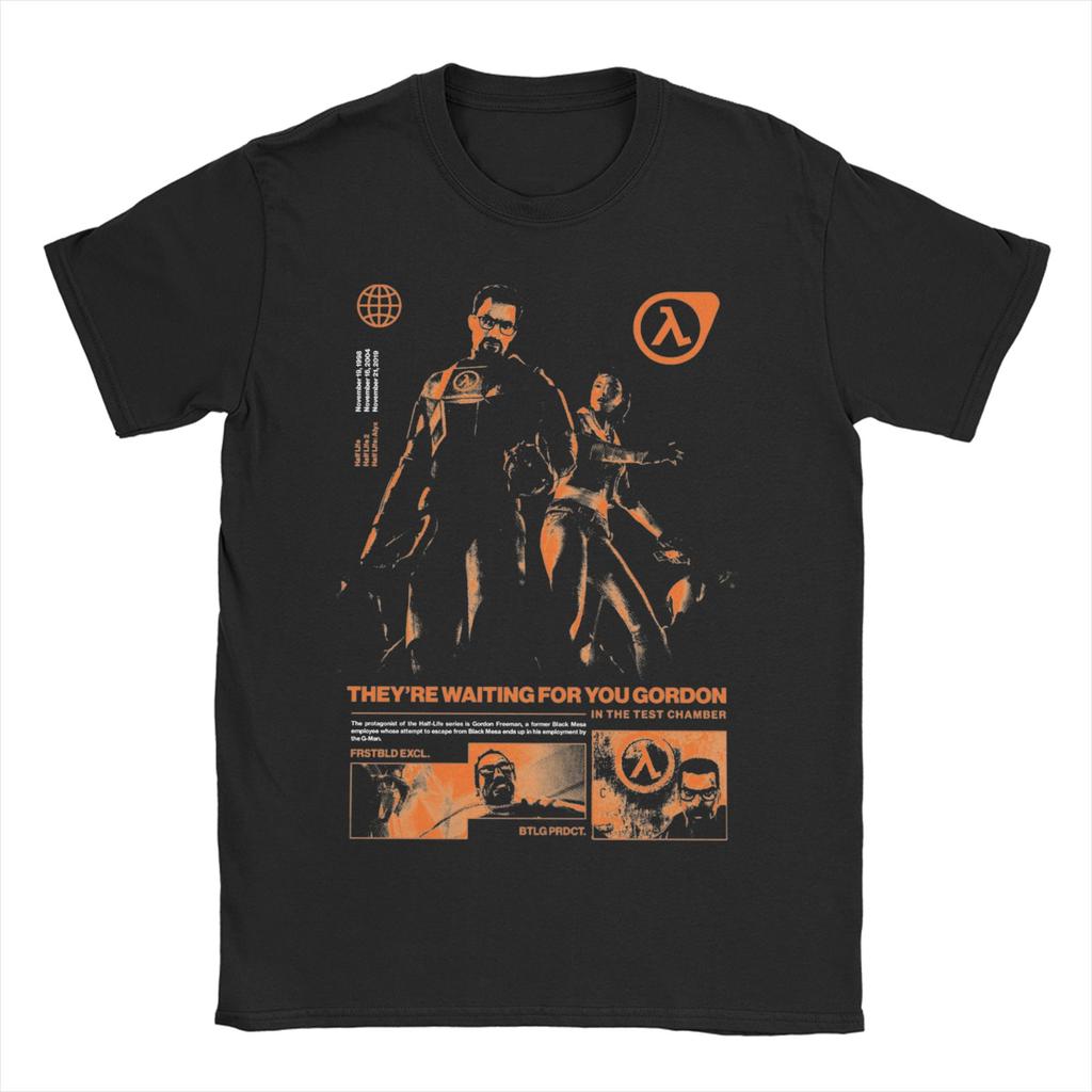 Унисекс ЖЕНСКИЕ футболки Half Life 2 Combine Гранж Креативные хлопковые футболки с коротким рукавом Футболка с круглым вырезом Топы Новое поступление