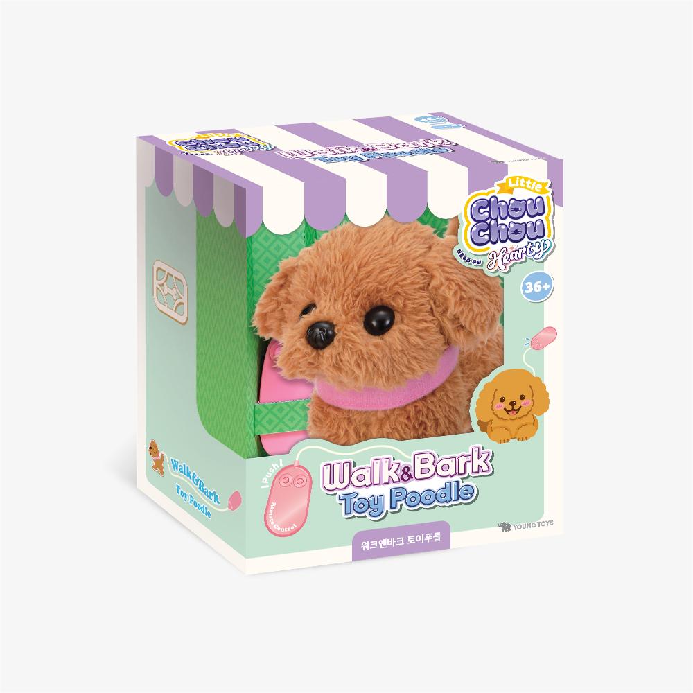 [young toys] Little ChouChou Hearty Walk & Bark Toy Poodle
