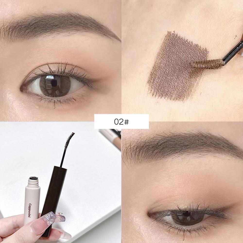 CAPPUVINI Карандаш для бровей, который нелегко размазать, натуральный и трехмерный, подходит для начинающих макияж
