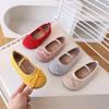 Spring Kids Ballet Flats for Girls with Cute Bowtie and Colorful Options Non-Slip Soft Sole Toddler Dance Practice Flats Elegant