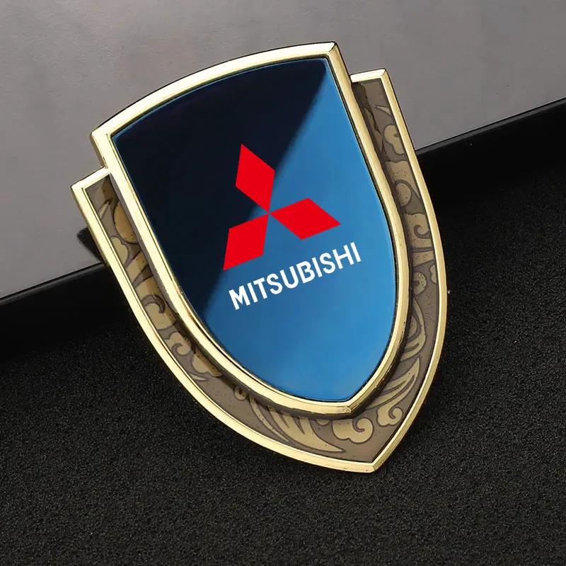 3D Металлическая Декоративная Наклейка на Кузов для Mitsubishi Совместима со Всеми Моделями Pajero Outlander Lancer Значок на Крыло Щит Эмблема Ac
