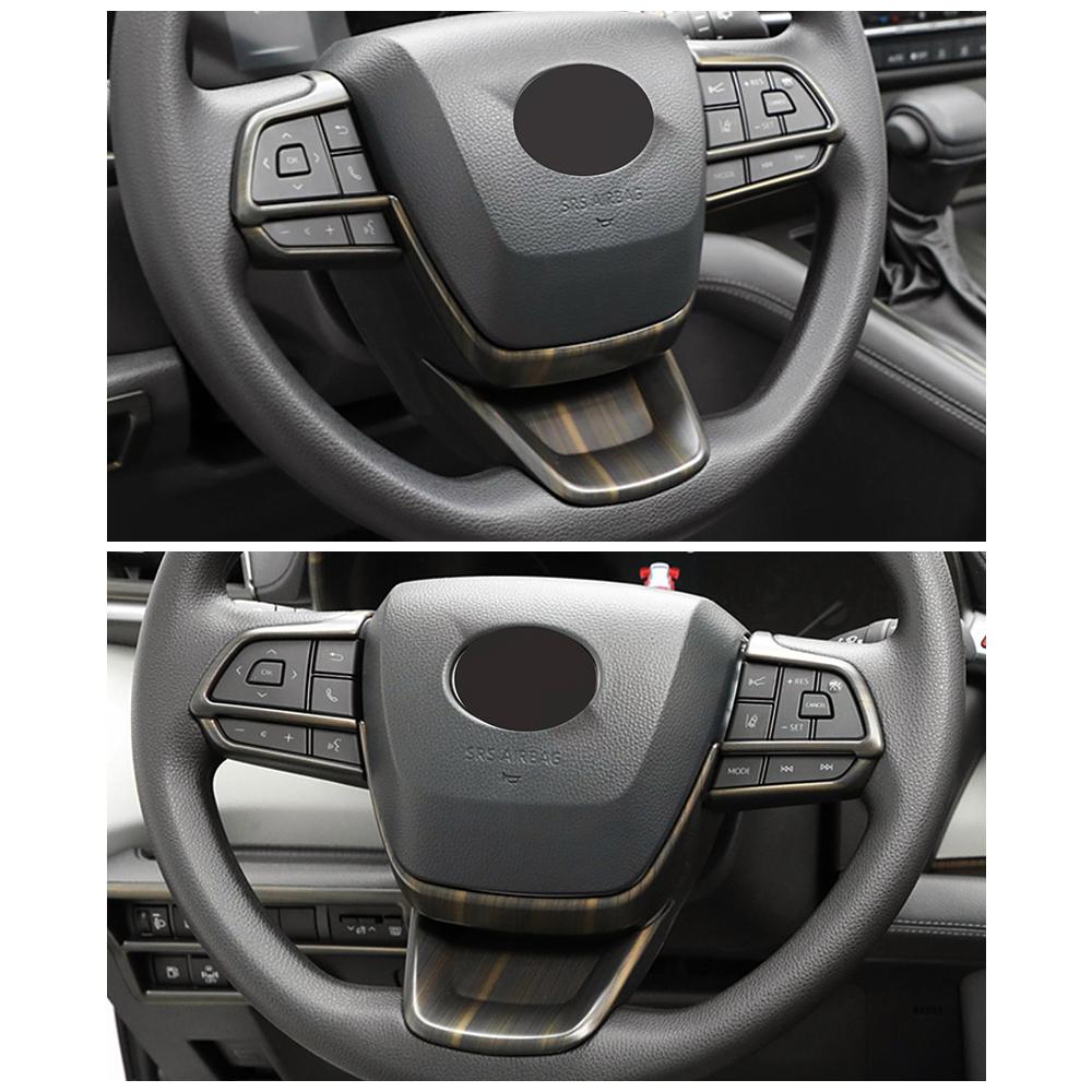 Для Toyota Sienna 2023 аксессуары для салона автомобиля, модифицирующая наклейка, кнопка переключения рулевого колеса, декоративная отделка рамки