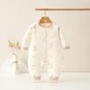 Thickened Baby Split-Leg Romper: Boys & Girls Crawling Onesie for Spring, Autumn, Winter