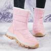 Fashion Winter Cotton Warm Short Boots Thick Soled Non-slip Snow Boots Outdoor Hiking Shoes Casual Large Size Women's Boots