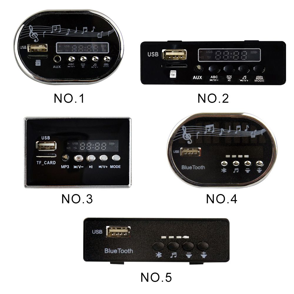 Car 12V With Bluetooth Display Voltage With USB MP3 and TF Card Socket Music Chips Music Player