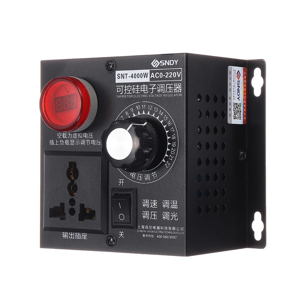 AC 4000W 220V Variable Voltage Regulator Step Down Voltage Converter Transformer Motor Speed Fan Control Controller RA