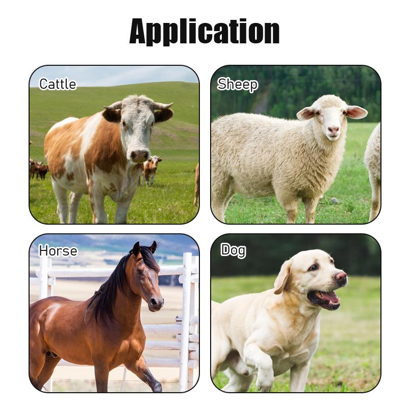50pcs TPU Cattle Pig Sheep Hanging Tag Identification Card Neck Tag For DIY Laser Printing Farm Animal Neck Tag