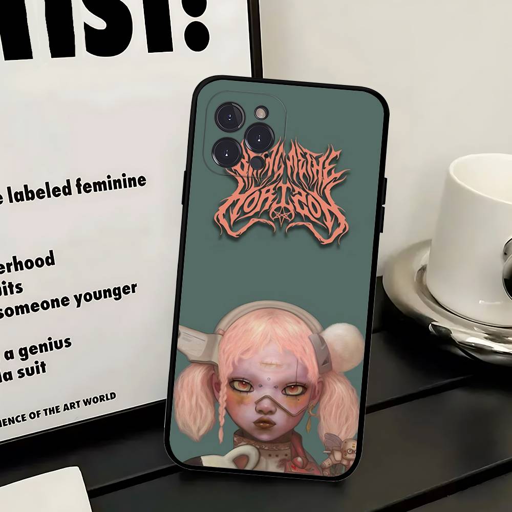 Чехол для телефона Bring Me The H-Horizon для iPhone 17 16 15 14 13 12 11 Pro Max Plus Mini Мягкий Черный Чехол