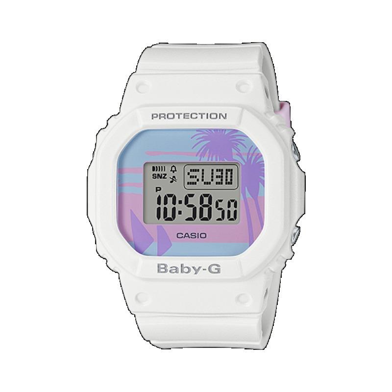 Casio Мужские кварцевые часы с resin-корпусом, водозащитой 200 м, противоударные, с будильником BGD-560BC-7