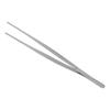 Silver Stainless Steel Long Food Tongs Straight Tweezers Restaurant Kitchen_Tool