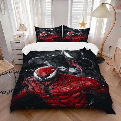 Venom Carnage Unite Print 3Pcs Bedding Setduvet Cover With 2 Bedropillowcase Home Birthday Gift