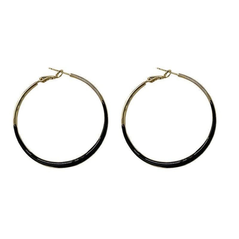 Серьги Pure Sweet Drip Glaze Large Circle Earrings Trendy Big Hoop Earring Female