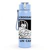 1PC Croissant Coffee Retro Stamp 750ml Color Plastic Sports Water Bottle Leakproof Flip Straw Lid Suitable for Sports Office Home Use