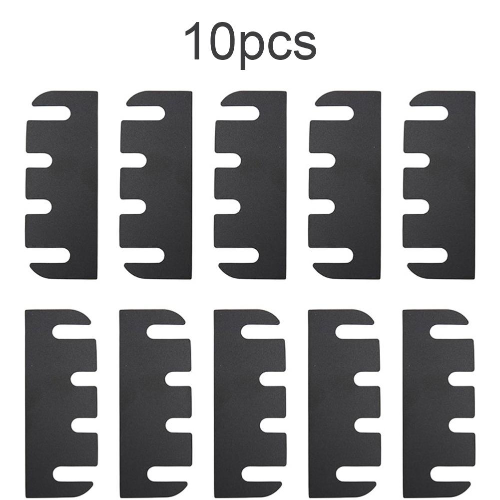 10 шт. Прокладки для дверных петель толщиной 0,030 дюйма 4-дюймовые прокладки для петель для набора для ремонта дверных петель Черная ПВХ прокладка для петель